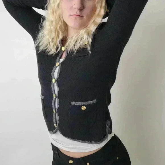 Trina Turk Vermouth Wool Cardigan -  S - Picture 6 of 9